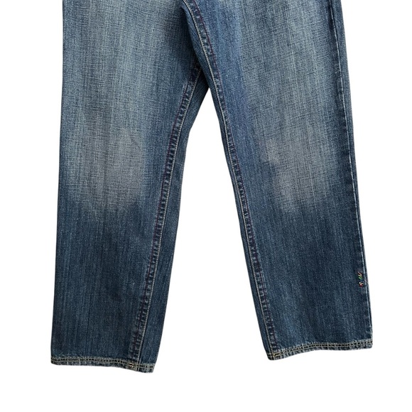 COOGI Vintage Y2K Jeans Embroidered Rainbow Urban Hip Hop Spellout 32x34 - Picture 3 of 16